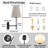 1 - Light Rustic Bath Sconce Wall Light With Linen Beige Fabric Lampshade, Modern Wall Sconces For Toilet, Hallway, Staircase