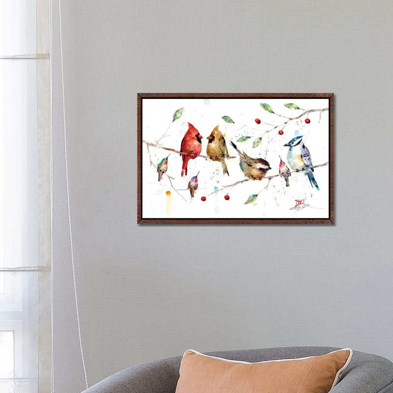 Happy Times by Dean Crouser - Painting on Canvas, Classic Brown Wood Framed, 66.04 cm H x 45.72 cm W
