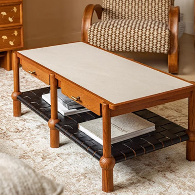Table basse à ambiance française rétro
