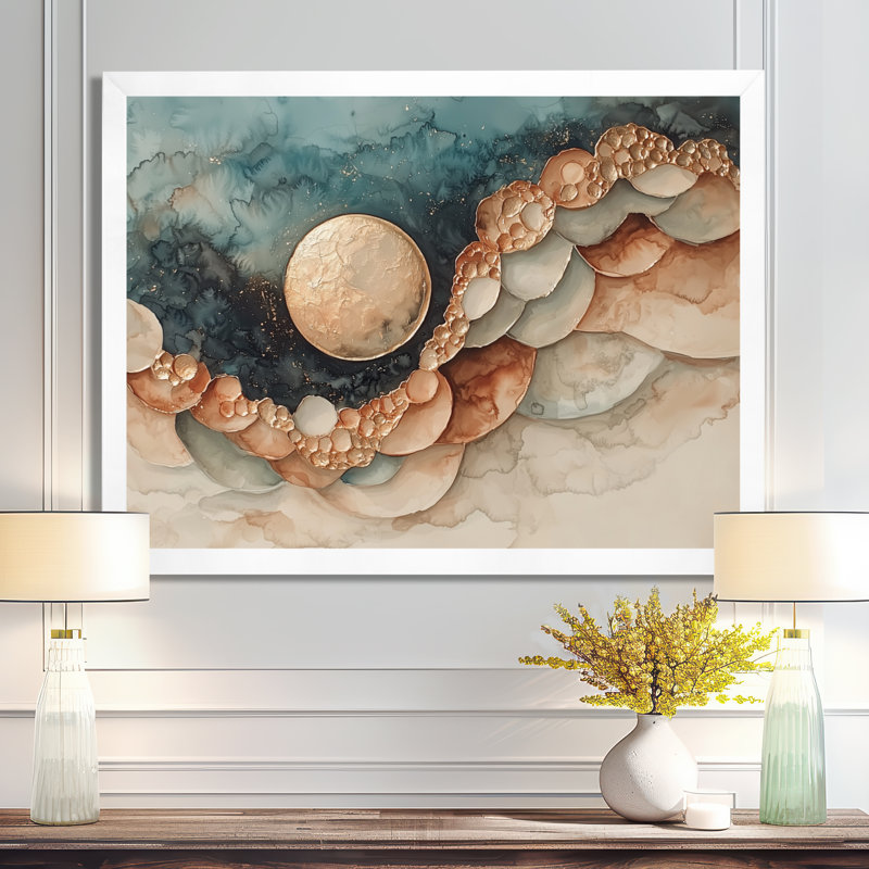 Maday - Fantasy Wall Art, Cadre simple, H 16 po x l 32 po, Blanc