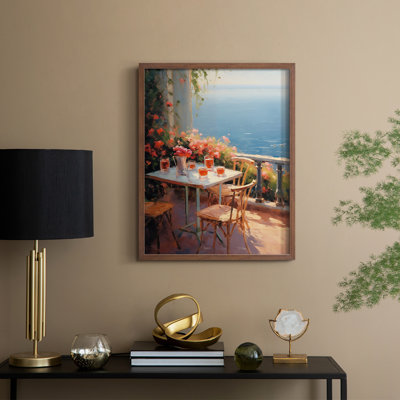 «FLORAL Series DCCXLV III», reproduction encadrée - bois massif