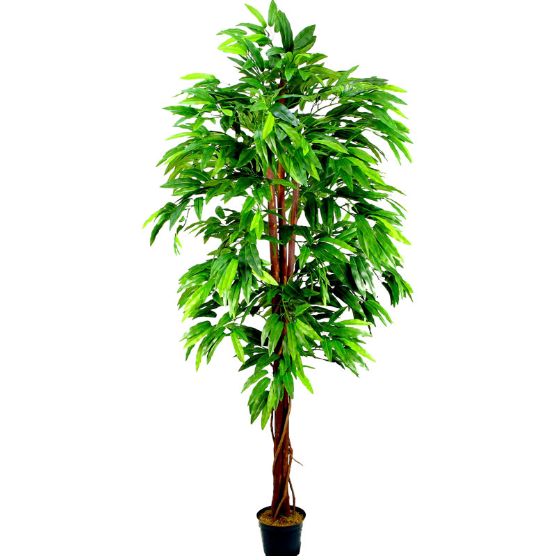 Arbre de mangue artificiel dans un pot en plastique