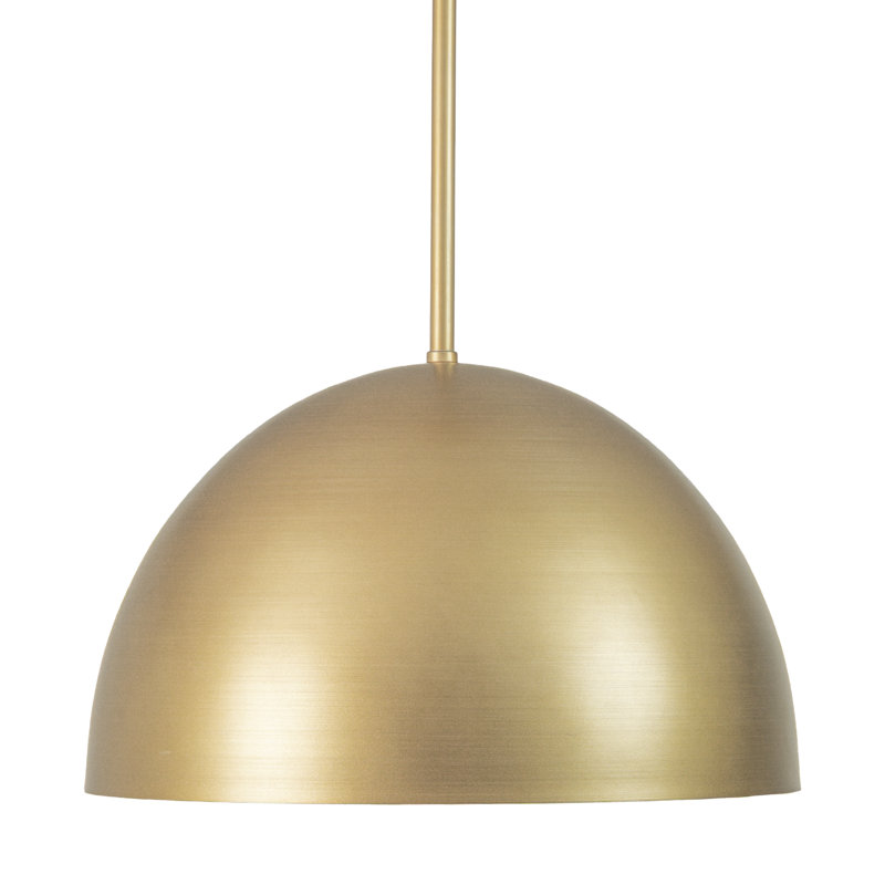 Hunter Erling 1 Light Medium Pendant Ceiling Light Fixture, Gold