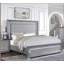 Table de chevet grise 1pc