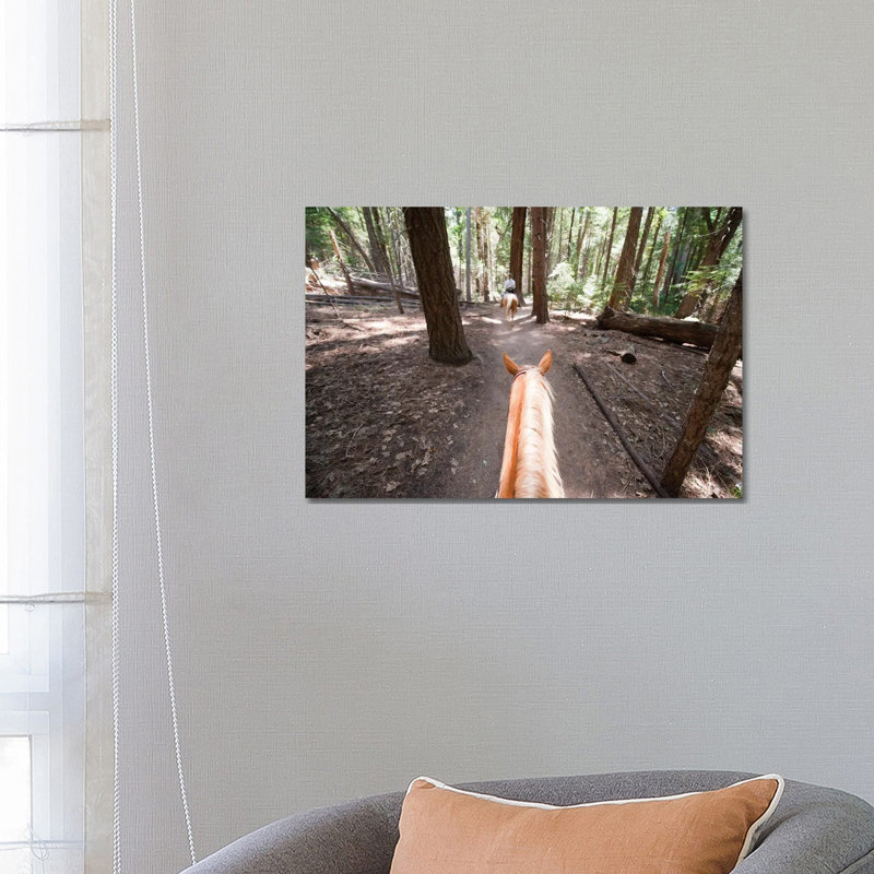 Horses Are Ridden Through King's Canyon National Park by Joel Sartore - Wrapped Canvas Gallery-Wrapped Canvas Giclée