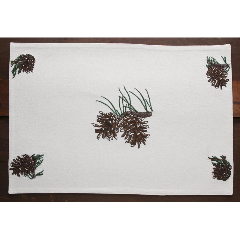 Cotton Embroidered Rectangle Placemat