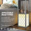  2-Light Modern Floor Lamp with Shelves for Living Room, Bedroom, Black-965953148