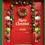 Merry Christmas Doors Banner Ball Porche sign for Christmas Front Front