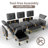 76.4'' Modern 3-Seat Sectional Sofa With Arm Pillows, Convertible Chaise Lounge, Soft Upholstered Couch For Living Room-515447866