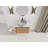 Wall-Mounted Bathroom Vanity With Ceramic Art Sink-1899713518