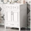 Meuble-lavabo de 30 po avec lavabo en céramique, armoire de rangement en bois massif avec portes à fermeture douce, style rétro, bleu-1061858730-1061858728
