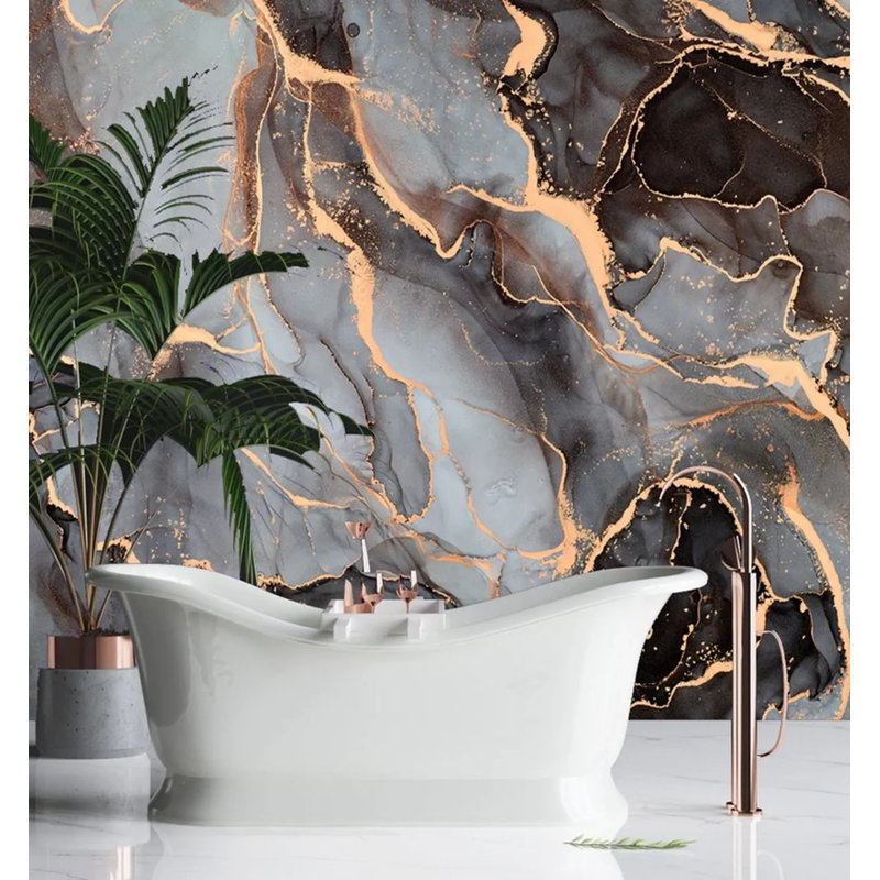 Lava Luxe: élégance en fusion, Non tissé, L 138 po x l 106 po