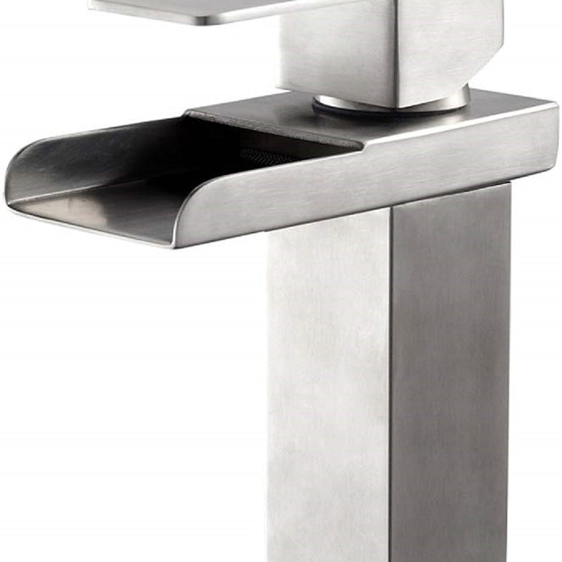 Robinet de salle de bain, poignée simple, trou unique