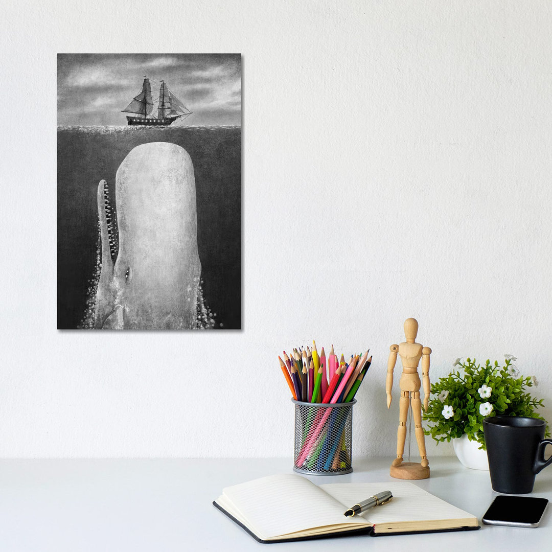 The Whale Grayscale by Terry Fan - Gallery-Wrapped Canvas Giclée on Canvas