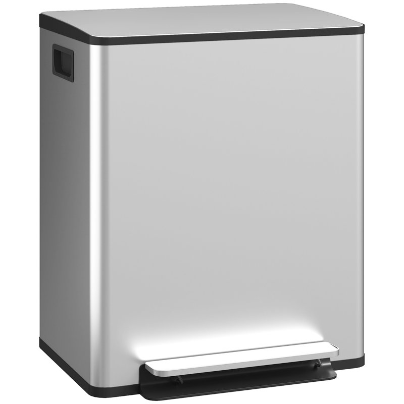 Metal,Plastic Step On Rubbish Bin,Waste Bin - 50L