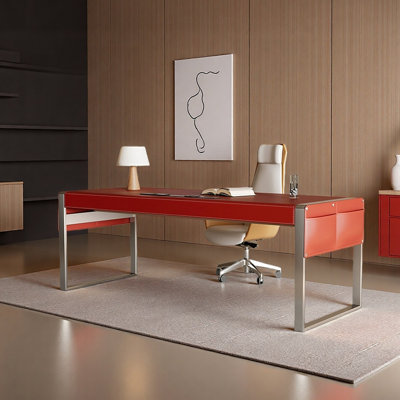 Bureau en cuir raffiné