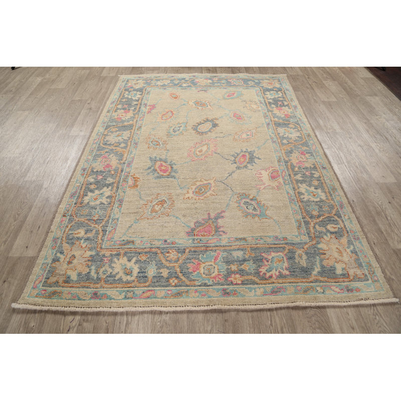 One-of-a-Kind 5'2" X 7'2" New Age Wool Area Rug in Brown