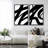 Black And White Paint Strokes Illustrations Minimalist Modern Artwork-102453268-102453269