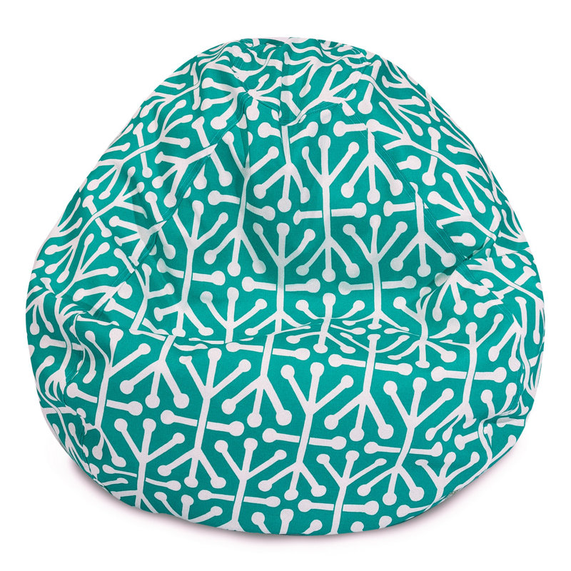 Polyester Outdoor Friendly Bean Bag Chair & Lounger, Pacific, 23" H x 35" W x 35" D