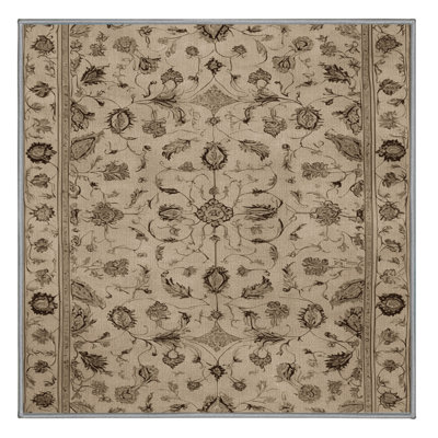 Tapis persan gris lavable à la machine