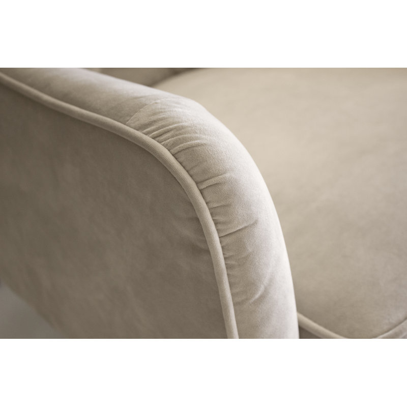 Ellington Upholstered Armchair, Oyster Polyester Blend