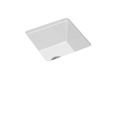 Prag 18'' L Undermount Installation Single Bowl Fireclay Kitchen Sink