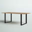Harper Metal Base Dining Table-1942165804