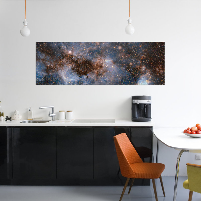 « incandescenting stardust », reproduction d’impression sur toile, H 16 po x l 48 po x P 1,5 po
