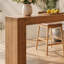 Table de bar 70,9 po en bois massif, table rectangulaire à hauteur de comptoir Farmhouse