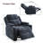 34.84" Wide Soft Chenille Power Recliner Chair with Swivel Function, Double Cup Holders and USB, Type-C Ports-1720364607