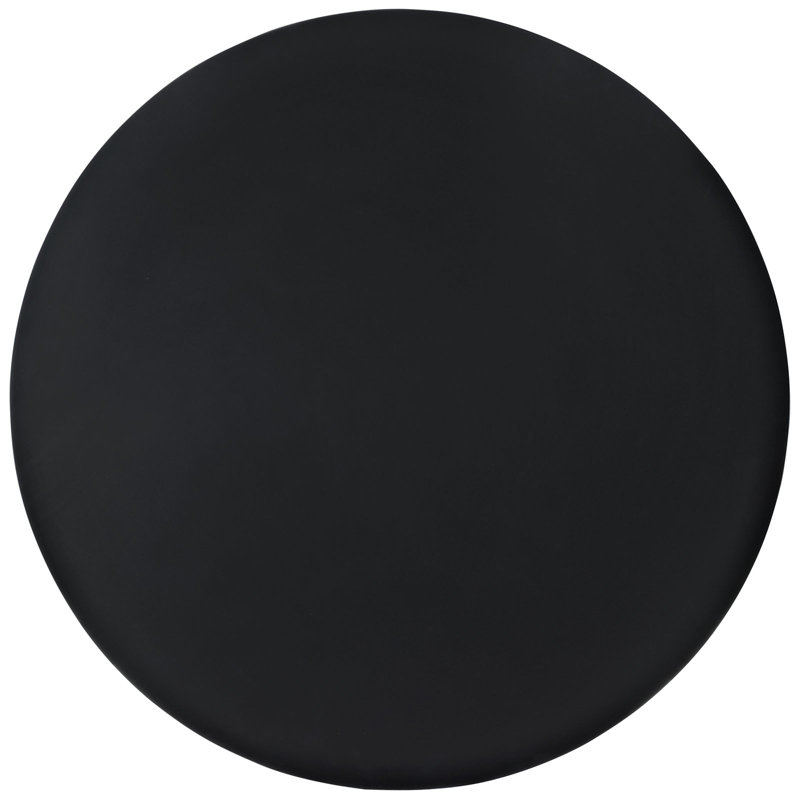 Contemporary 36" Round Beechwood Dining Table in Black