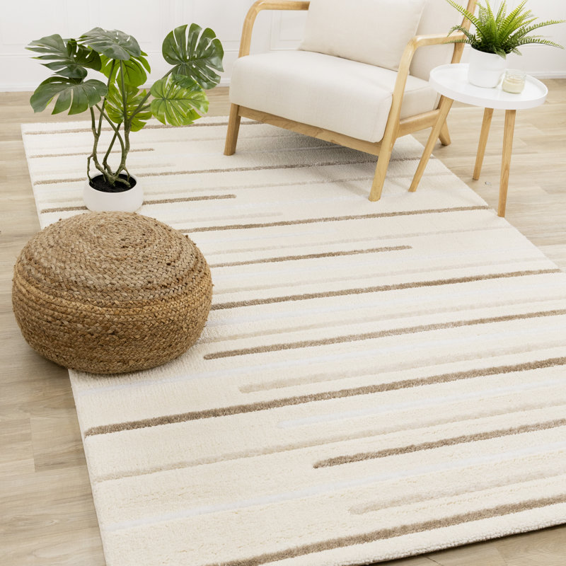 Tapis intérieur crème Dilmore, Rectangle 7 pi 10 po x 10 pi 6 po