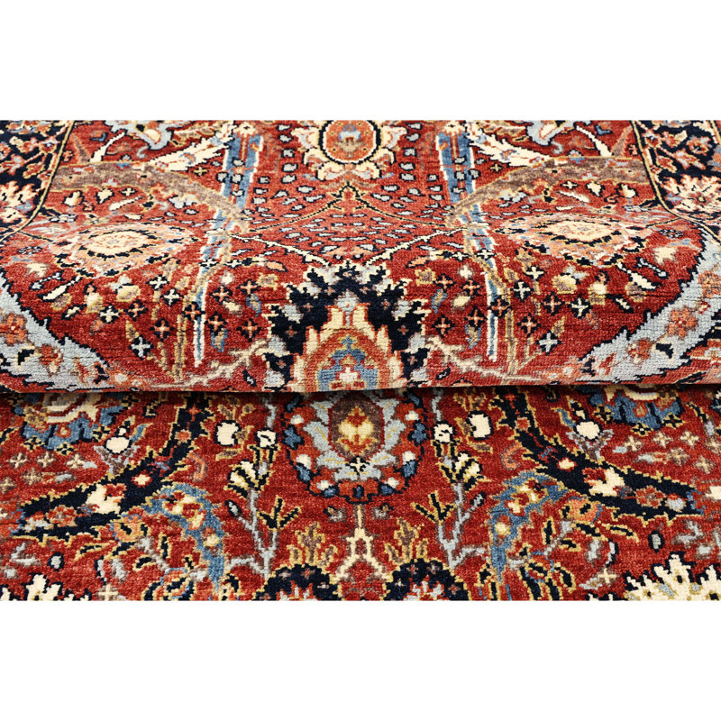 Hand Knotted Wool Oriental Area Rug, Rectangle 3' x 5'