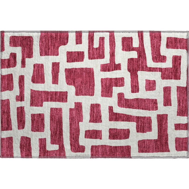 Premium Machine Washable Prisco Garnet Rug