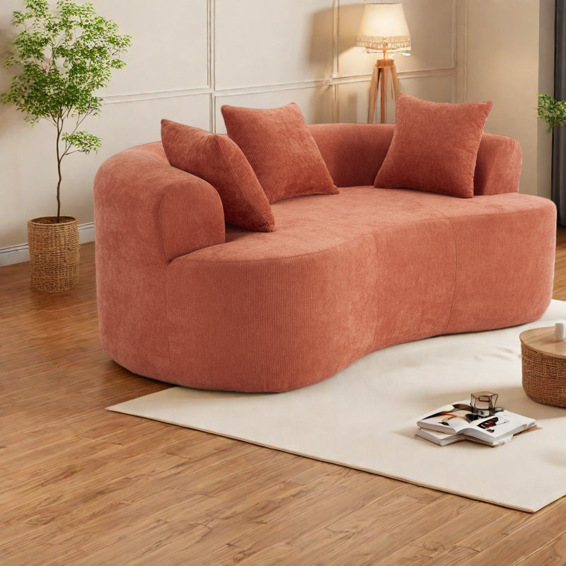 Canapés à compression, siège en chenille 79 po
