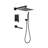 Tub Shower System, Pressure Balance Shower System 10” Rainfall Tub And Shower Faucet With Reserve Valve