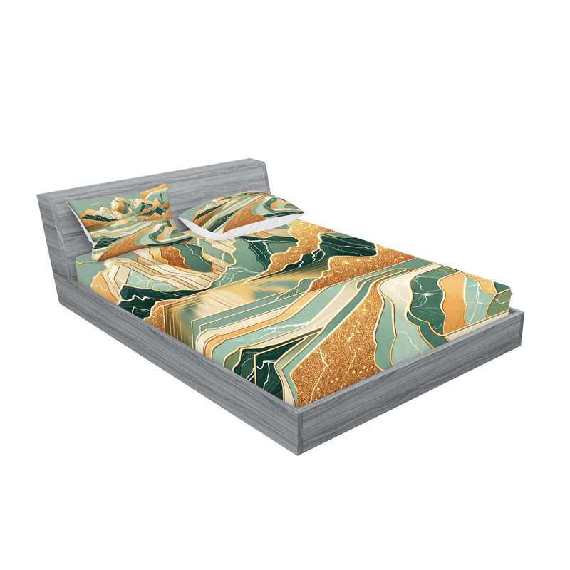 Microfiber Sheet Set, Queen Sheet Set with 2 Pillowcases