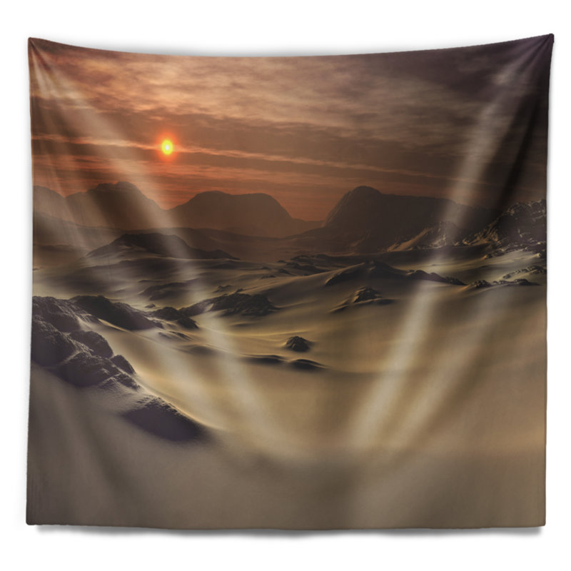 Tapisserie de terrain belle magnifique paysage, H 32 po x l 39 po