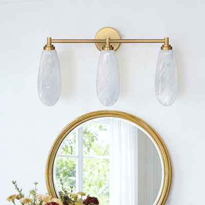 3-light Modern Wall Light Over Mirror