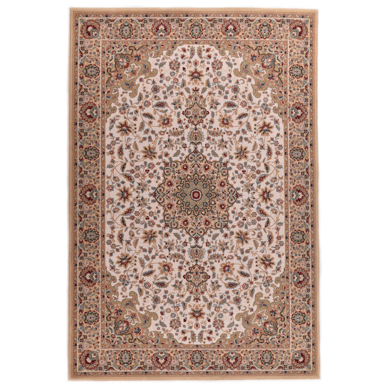 Beige Area Rug, Rectangular 66 x 120cm