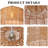 White 16" Tall Rattan Pendant Light