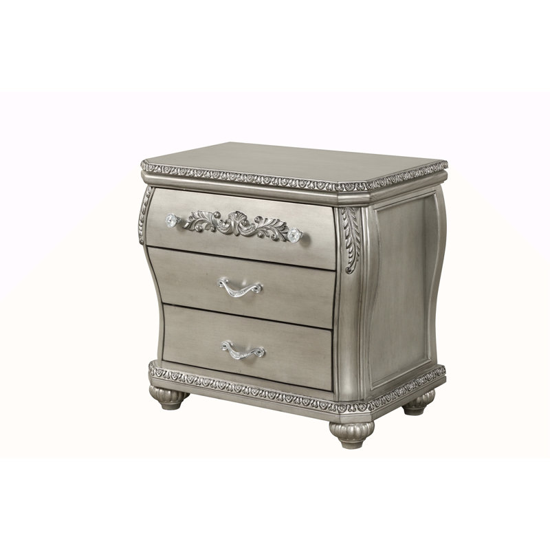 Table de chevet 3 tiroirs Destiny