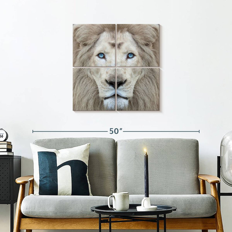 Lion exotique Brampt, H 26 po x l 26 po