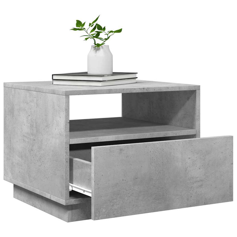 Carrel Frame Coffee Table, Concrete Grey