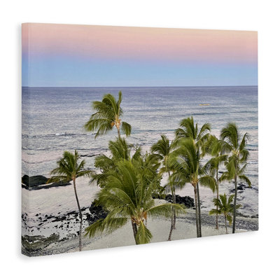 Art mural sur toile «Afprès Palms Horizon» par Kathy Mansfield
