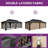 Hardtop Double-Roofed Aluminum Patio Gazebo Multiple Sizes-93729436-112917707