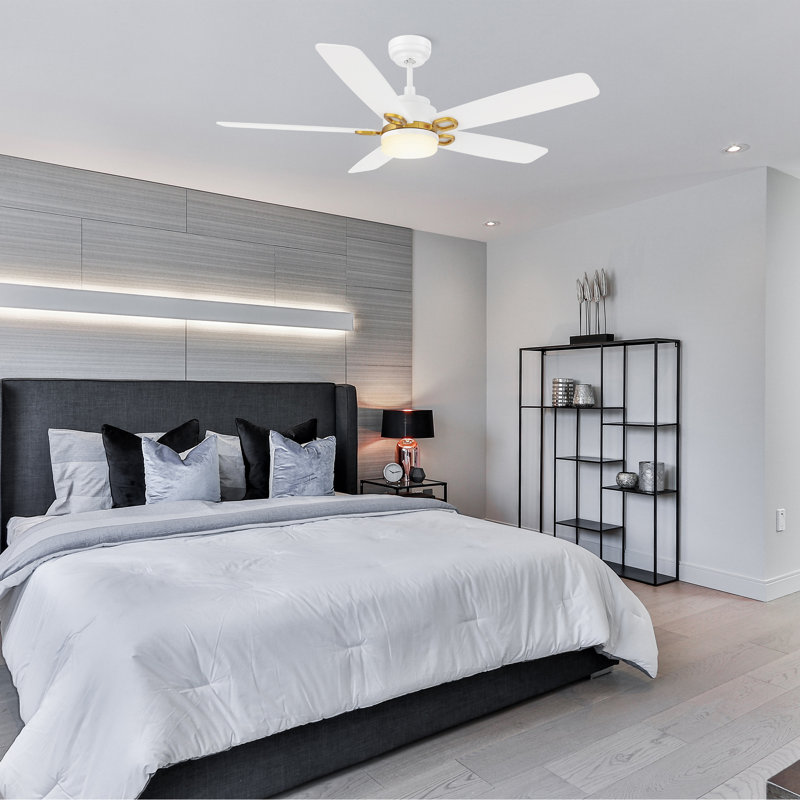 Ventilateur de plafond 52 po avec lumières DEL Fraidel