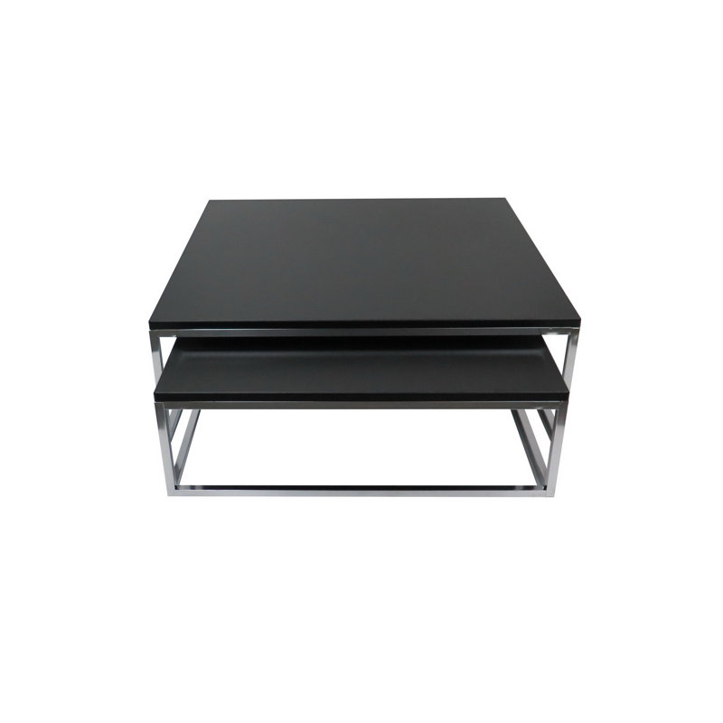 Edwina Sled Coffee Table, Black
