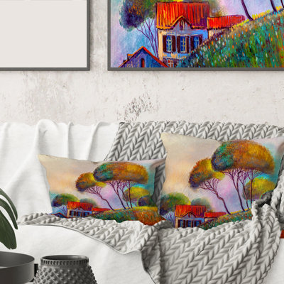 Belle housse de coussin rectangulaire avec insert