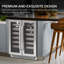 Whynter Elite 24'' width 40 Bottle Dual Zone Wine Refrigerator with Seamless Stainless Steel Door